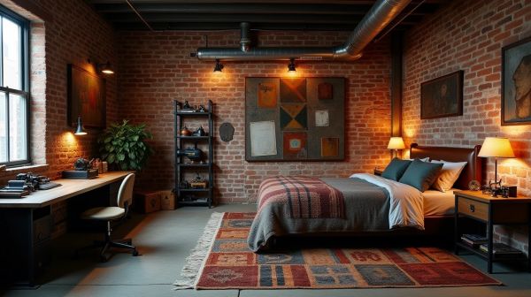 Comment moderniser une chambre avec une décoration industrielle